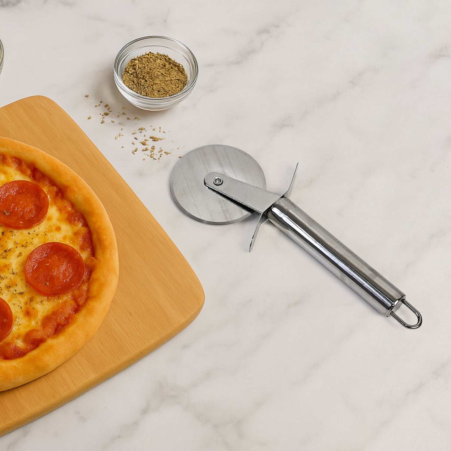 Premium Stainless Steel Pizza Cutter Wheel with Sharp Blade Premium Stainless Steel Pizza Cutter Wheel with Sharp Blade